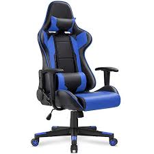 Homall Gaming Chair Racing Style High Back Pu Leather Chair Executive And Ergonomic Style Swivel Chair With Hea Computer Desk Chair Pu Leather Chair Desk Chair