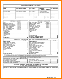 Unique Sample Personal Financial Statement Excel Exceltemplate Xls Xlstemplate Xls Personal Financial Statement Financial Statement Financial Plan Template