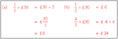 Finding the fraction of a number is the same as multiplying the number and the fraction. Unit 10 Section 3 Fractions Of Quantities