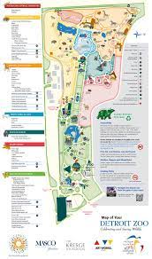 Map Detroit Zoo Detroit Zoo Zoo Map Zoo