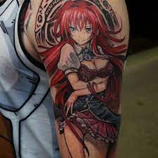 Tattoo uploaded by Ross Howerton • A tattoo of Rias Gremory by Hori Benny  (IG—horibenny). #anime #BrianAshcraft #HoriBenny #Japanese #manga #Otaku  #otatoo • Tattoodo