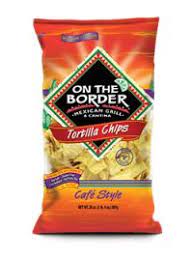 These Are Great Chips Made In Dallas Tx By On The Border Restaurants Cafe Style Tortilla Chips On The Border Chips Tortilla Chips Best Tortilla Chips