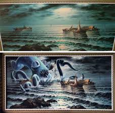 Drab Painting Makeovers Thrift Store Art Upcycled Art Art