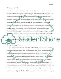 We are a significant contributor to the fijian economy providing direct employment for more than 250 locals. Strategy Analysis A Report Of Coca Cola Amatil Limited Asx Top 50 Assignment