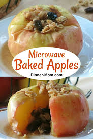 Baked Apples In The Microwave Are Filled With Granola It Will Remind You Of Apple Pie But O Baked Apple Topping Healthy Snacks Recipes Microwave Baked Apples
