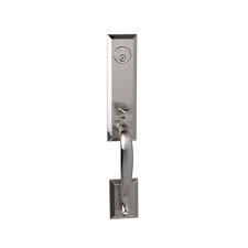 Berlin modisch single cylinder handleset review. Delaney Bv919001 Satin Nickel Bravura Series One Piece Keyed Entry Single Cylinder Door Handleset Handlesets Com