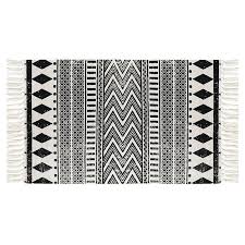 Black And White Striped Doormat Rug Black Pattern Layering Rug Entry Rug Layered Rugs Custom Doormat