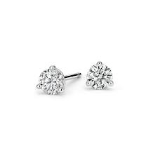 Maybe you would like to learn more about one of these? Three Prong Martini Round Diamond Stud Earrings 1 Ct Tw In 18k White Gold