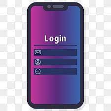 Flat Gradient Mobile Phone Cartoon Png Material Flat Phone Gradient Phone Simple Phone Png And Vector With Transparent Background For Free Download Phone Template Cartoons Png Phone