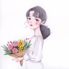 可爱的小姐姐头像 ᴗ 水彩画 cr 王大可vvv cute illustration illustration albums illustration