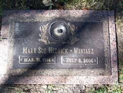 Mary Sue Felder Hendrick-Winiarz (1914-2006)