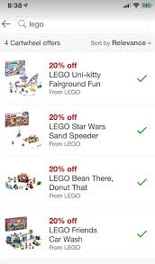 Check spelling or type a new query. Target Lego Scenario With New Cartwheel Offers Gift Card Promo