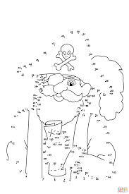 Pirate Dot To Dot Supercoloring Com Pirate Coloring Pages Pirate Activities Coloring Pages
