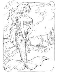 Share these mermaid coloring pages with your friends through google+, pinterest pins, and facebook shares. Mermaid Coloring Pages For Adults Best Coloring Pages For Kids