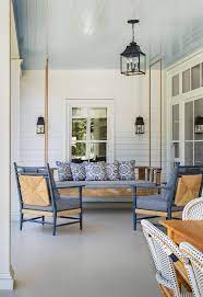 A lot of paint companies have come out with haint blue colors since they know the superstition lives on in folklore, plus folks just like a blue ceiling. Why So Many Southern Porches Have Blue Ceilings Real Simple