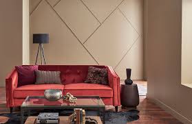 Subtle black, white, and gold theme runs throughout this immense open living room space, from drapes down to the twin leather ottomans. 10 Paint Colours That Make A Room Appear Bigger Than It Actually Is