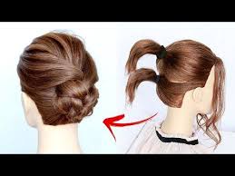 1 Min Everyday Hairstyle For Work Easy Braids Updo For Short Medium Hair Youtube In 2020 Easy Hair Updos Medium Hair Braids Easy Braids