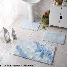 tac banyo paspas seti arco mavi 3 parca 99 00 tl ve ucretsiz kargo ile n11 com da tac banyo halisi paspas banyo paspasi banyo