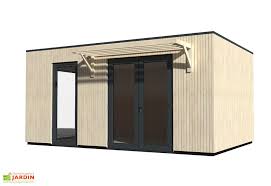 Studio De Jardin Modulable En Bois De Sapin Brut Como 19 M Studio De Jardin Chalet En Bois Habitable Et Table Jardin Extensible