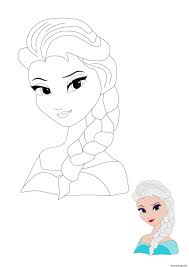 Elsa est une princesse dotée de pouvoirs magiques qui se révèlent être une véritable malédiction : Coloriage Princesse Elsa Jecolorie Com