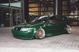 This time, the battle can be won by mortals! Crazy Vw Golf Mk4 With Bora Front Camber Tuning