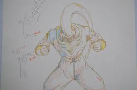 Original Majin Buu Buuhan Dragon Ball Z Cel Dbz Anime Production Pencil Douga Ebay Garou