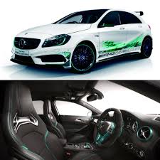 The Mercedesbenz A45 Amg Petronas Green Edition Was Designed By The Customizers Of The Amg Performance Studio And Will Be O Dream Cars Bmw Car Mercedes Benz
