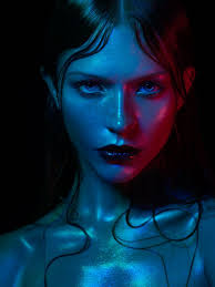 Light Blue Oiled Lamp Colour Gel Photography Neon Photography Portrait Lighting