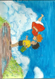 One fateful day, he finds a beautiful goldfish trapped in a bottle on the beach and upon rescuing her, names her ponyo. Ponyo End Scene By Brokenhiro On Deviantart