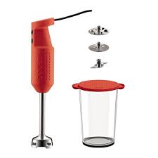 It has a retractable cord and comes in six different colours. Bodum Bistro Set