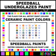 Speedball Underglazes Ceramic Porcelain Paint Colors