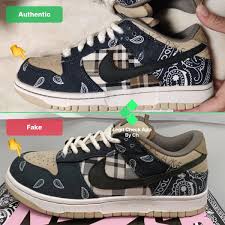 Nike Air Force 1 Off White Black Legit Check How To Spot Fake Cactus Jack Dunks Real Vs Fake Nike Travis Scott Dunk Legit Check By Ch In 2020 Fake Shoes Travis Scott Fake