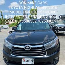 Find bargain deals on toyota highlander cars for sale in ghana or sell online at the best price only on tonaton.com,the largest marketplace in ghana! Don Mike Cars Accra Ghana Facebook