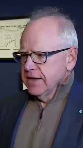 Gov. Tim Walz took questions after a town hall