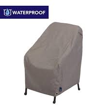 Select patio chair covers to prevent the cushions from fading in the harsh sun. Garrison Waterproof Outdoor Patio Chair Cover 27 In W X 34 In D X 31 In H Heather Gray 3004 The Home Depot