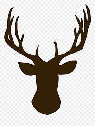 Download Hd Foot Clipart Reindeer Deer Head Silhouette Png Transparent Png And Use The Free Clipar Deer Head Silhouette Reindeer Silhouette Deer Head Stencil