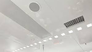 This type of ceiling is common in house basements since it allows you to move a tile and access plumbing, ductwork, electrical, etc. Kcp Kitchen Suspended Ceiling With Services Ce Halton Products