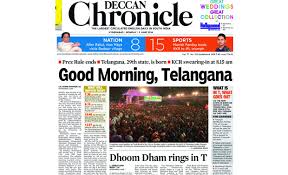 Watch telangana live tv news. Deccan Chronicle Headlines In Telangana Textbook