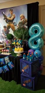 Fortnite Birthday Party Fortnite Party Ideas Fortnite Dessert Table Dog Themed Birthday Party Trolls Birthday Party Boy Birthday Parties
