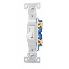 It has only one pole, which is another way of saying it has a single pair of connection terminals. Eaton Wiring 15 Amp Single Pole Toggle Switch Non Grounded White Eaton Wiring 1301w Homelectrical Com
