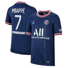 Der innenverteidiger und frühere kapitän der brasilianischen fußballnationalmannschaft steht seit august 2020 beim fc chelsea unter vertrag. Paris Saint Germain X Jordan Home Stadium Shirt 2021 22 Kids With Mbappe 7 Printing