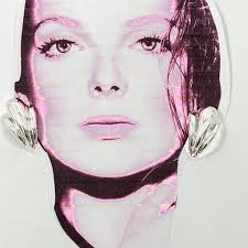 Robert Lee Morris Silver Large Ferret Foot Earrings