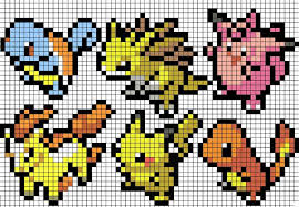 Pokemon Perles A Tisser Motifs Perles Hama Pokemon Perle