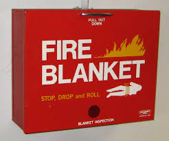 El Camino College Fire blankets can be used on fires involving combustible cooking media or in instances where a persons clothing has caught fire.