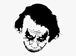 Maybe you would like to learn more about one of these? Joker Harley Quinn Stencil Art Heath Ledger Joker Black And White Art Hd Png Download Transparent Png Image Pngitem