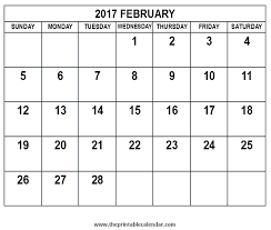 Check spelling or type a new query. February 2017 Calendar
