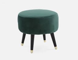 Livia Green Velvet Ottoman Structube In 2020 Velvet Ottoman Green Ottoman Ottoman