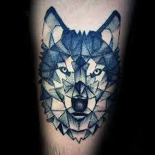 90 Geometric Wolf Tattoo Designs For Men Manly Ink Ideas Wolf Tattoo Design Tattoo Designs Men Geometric Wolf Tattoo