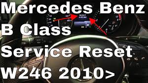 It is more costly than an a service, but it is more extensive. Mercedes B Class Service Reset 2010 2019 W246 Reset The Service Indicator Youtube