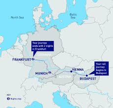 Tourist map of central budapest, hungary. Munich And Frankfurt From Budapest Railbookers Railbookers